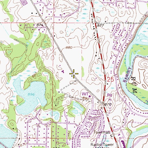 Topographic Map of Lord of Life Church School, MN