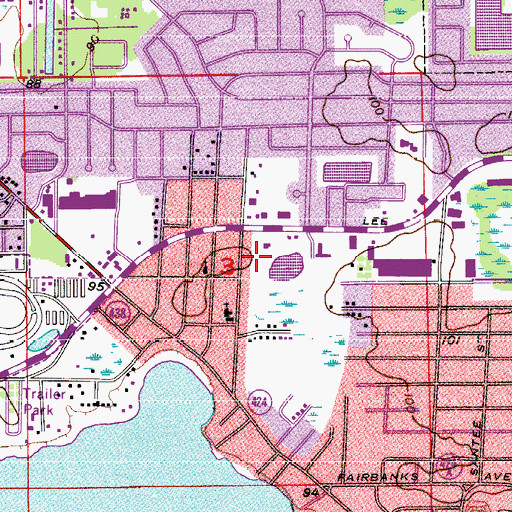 Topographic Map of Congregation Ohev Shalom, FL