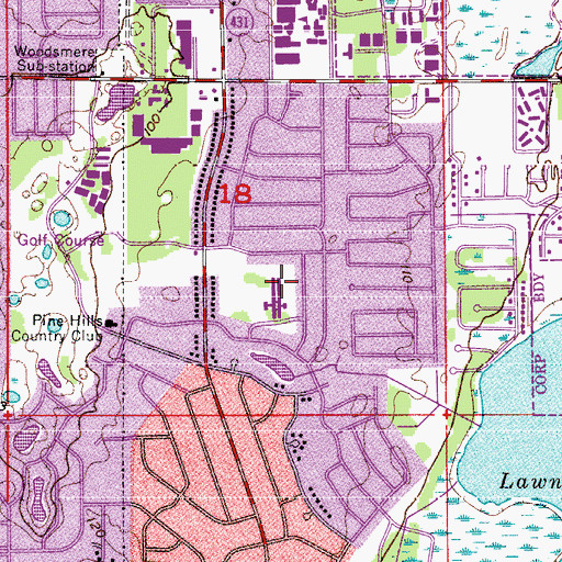 Topographic Map of Mollie Ray Elementary School, FL