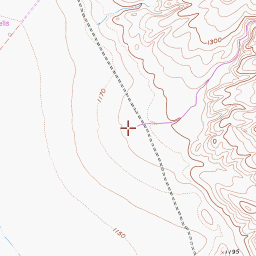 Topographic Map of Red Rock Canyon, CA