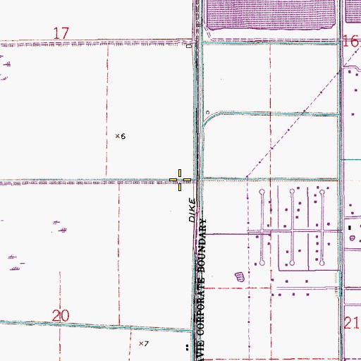 Topographic Map of Interchange 15, FL