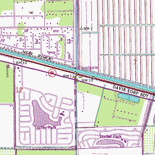 Topographic Map of Interchange 2, FL
