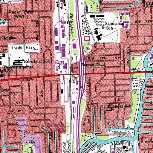 Topographic Map of Interchange 26, FL