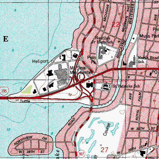 Topographic Map of Interchange 5, FL