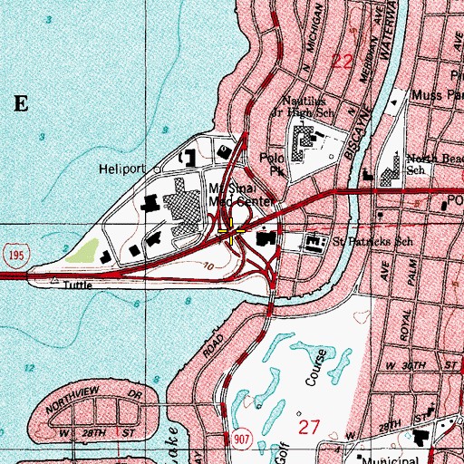 Topographic Map of Interchange 5, FL