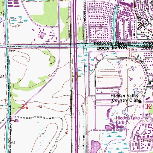 Topographic Map of Interchange 50, FL