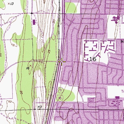 Topographic Map of Interchange 59, FL