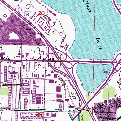 Topographic Map of Interchange 70, FL