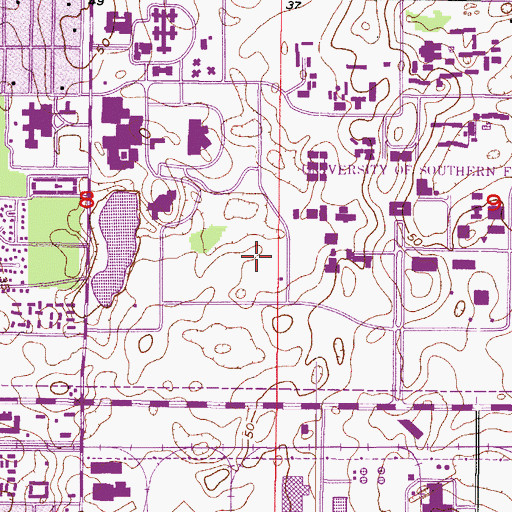 Topographic Map of Magnolia Apartments Building G, FL