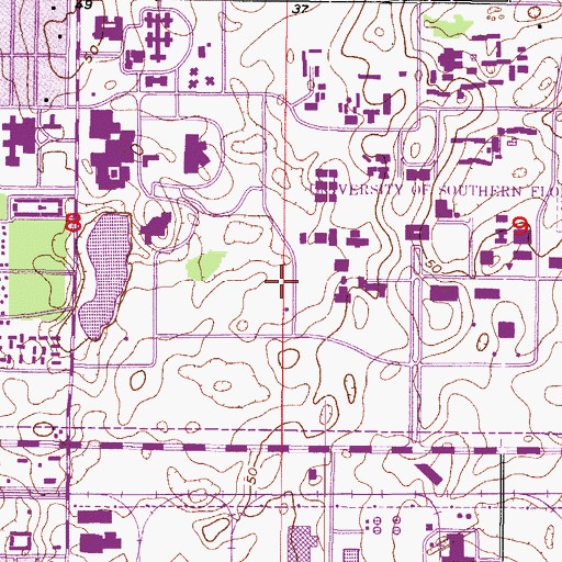 Topographic Map of Magnolia Apartments Building H, FL