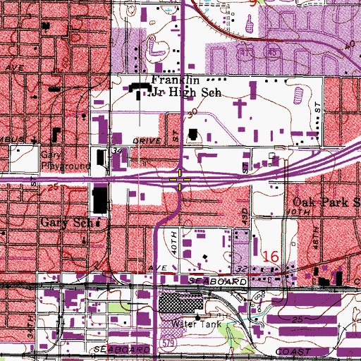 Topographic Map of Interchange 2, FL