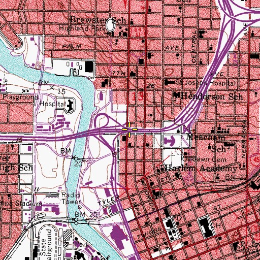 Topographic Map of Interchange 44, FL