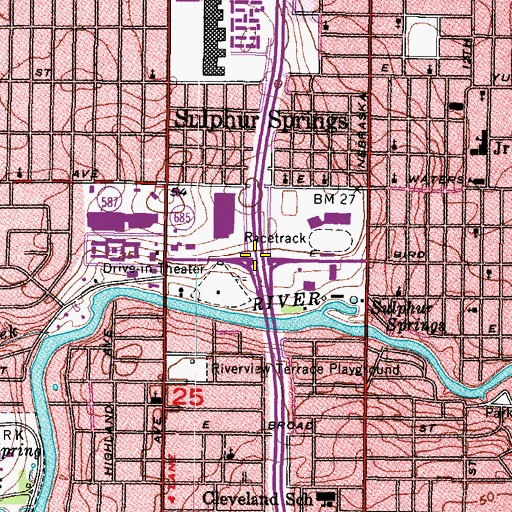 Topographic Map of Interchange 49, FL