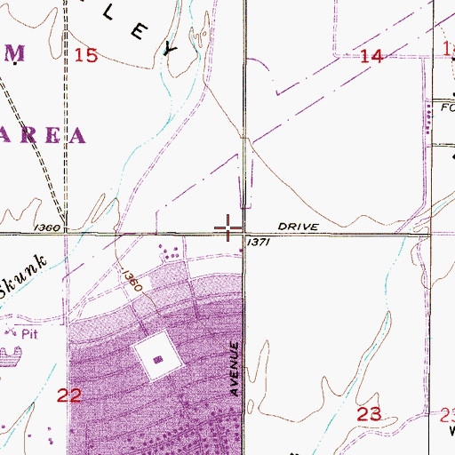 Topographic Map of Deer Valley, AZ