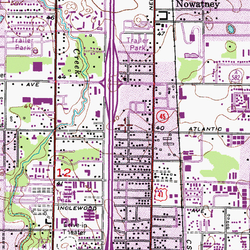 Topographic Map of Dixie Park, FL