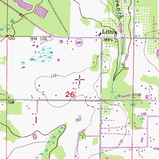 Topographic Map of Dorman Meadows, FL