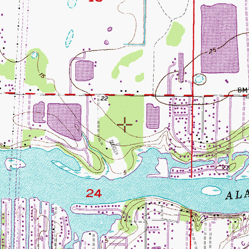 Topographic Map of Eagle Watch, FL