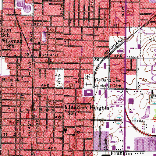 Topographic Map of Edgewood, FL