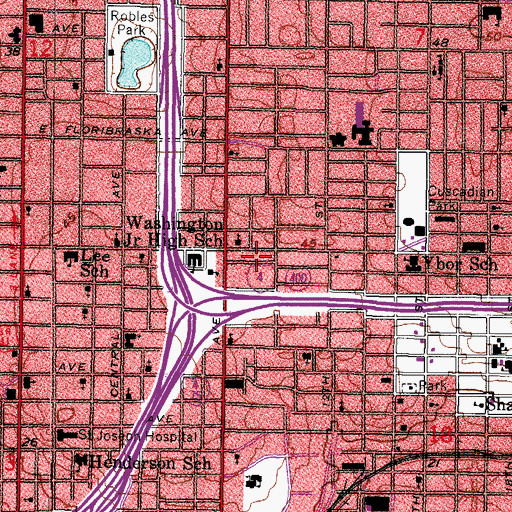 Topographic Map of Elizabeth, FL