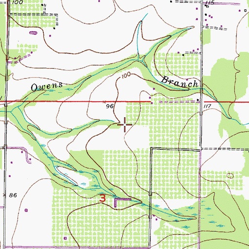 Topographic Map of Mac Acres, FL