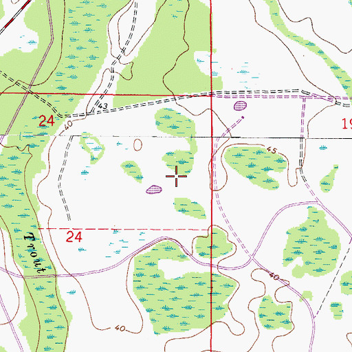 Topographic Map of Heather Downs, FL