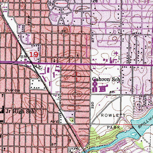Topographic Map of Hillsboro Heights, FL