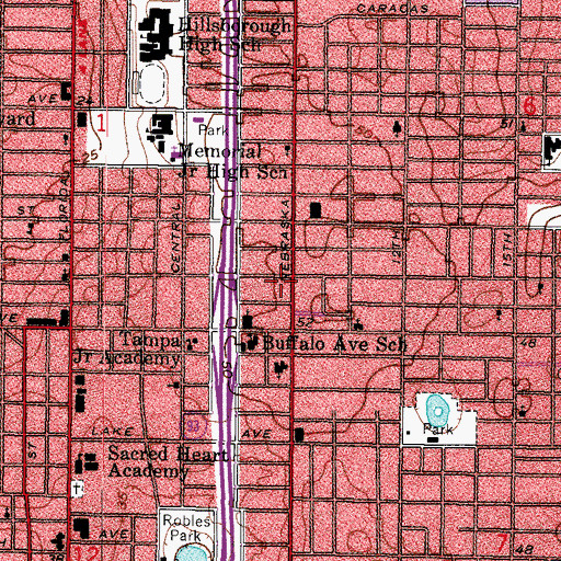 Topographic Map of Ida, FL