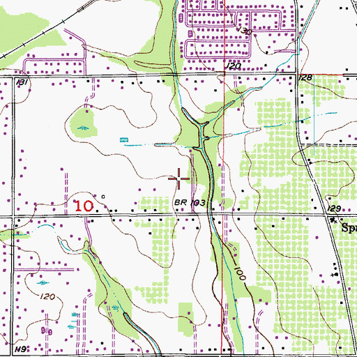 Topographic Map of Jones Ridge, FL