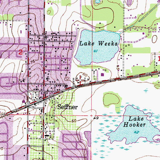Topographic Map of Lake View, FL