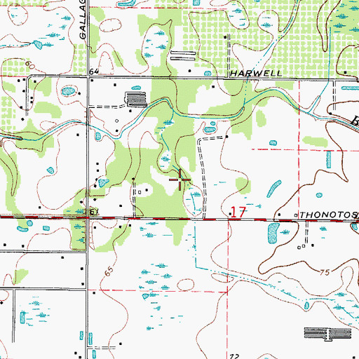 Topographic Map of Riverleaf, FL
