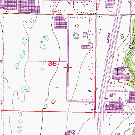 Topographic Map of Mesler Acres, FL