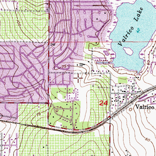 Topographic Map of Morrill Meadows, FL