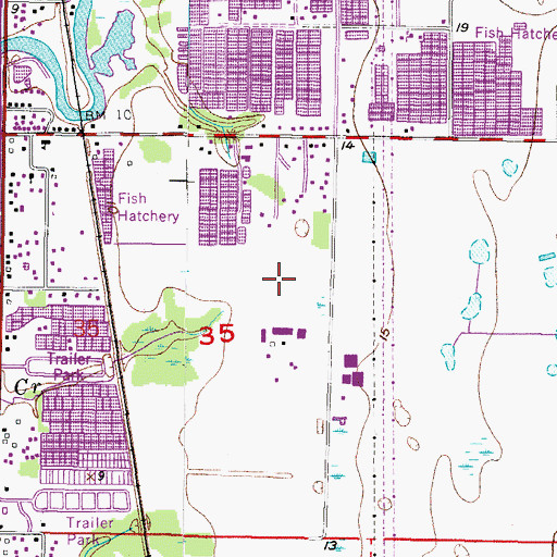 Topographic Map of North Oaks Manor, FL