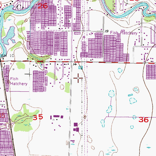 Topographic Map of North Street Oaks, FL