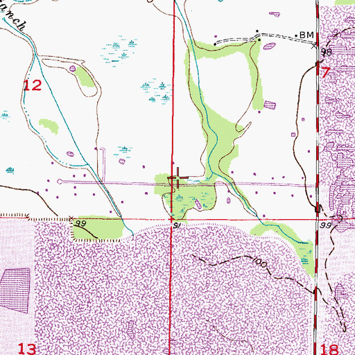 Topographic Map of Wendel Wood, FL