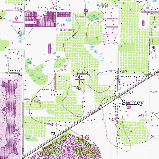 Topographic Map of Shepherd Plantation, FL