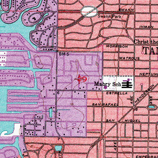 Topographic Map of Sheridan, FL