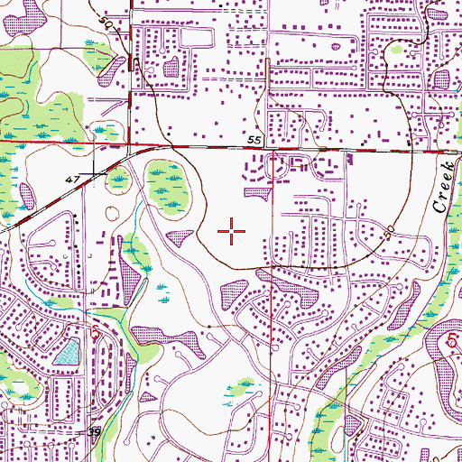 Topographic Map of Stonegate, FL