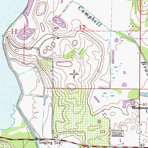 Topographic Map of Stonelake Ranch, FL