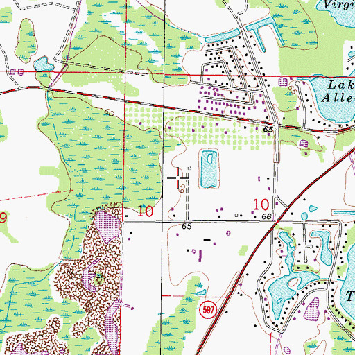 Topographic Map of Villa Roma, FL