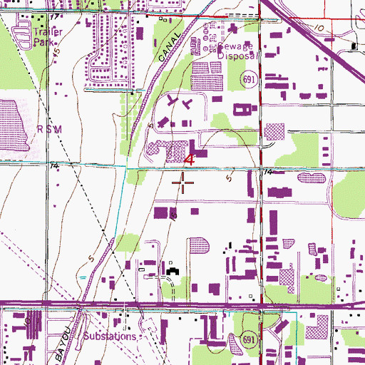 Topographic Map of Pinellas Juvenile Detention Center School, FL