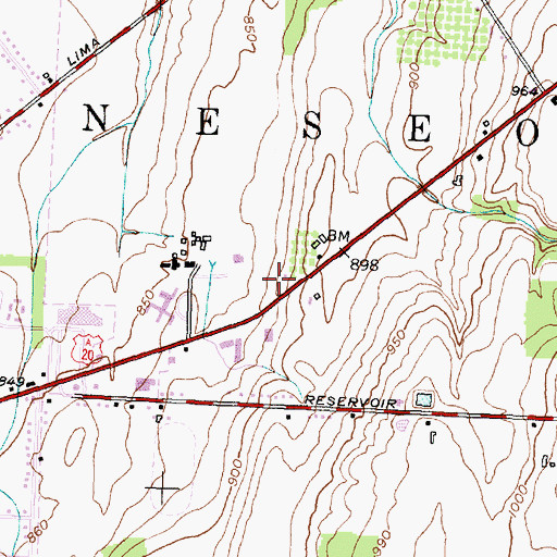 Topographic Map of Church of Jesus Christ of Latter Day Saints, NY
