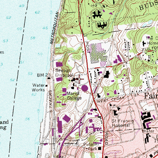 Topographic Map of Our Lady Seat of Wisdom Chapel, NY
