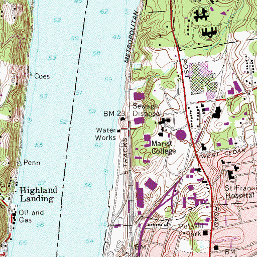 Topographic Map of Longview Park, NY