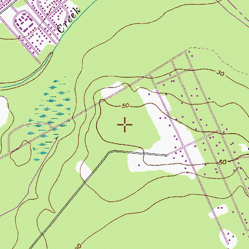 Topographic Map of Oakbrook Middle School, SC