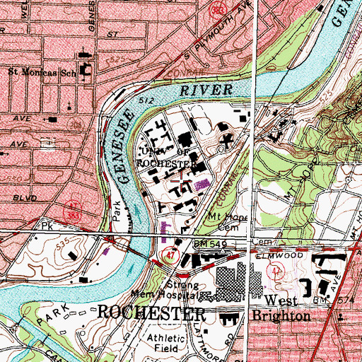 Topographic Map of Eastman Quadrangle, NY