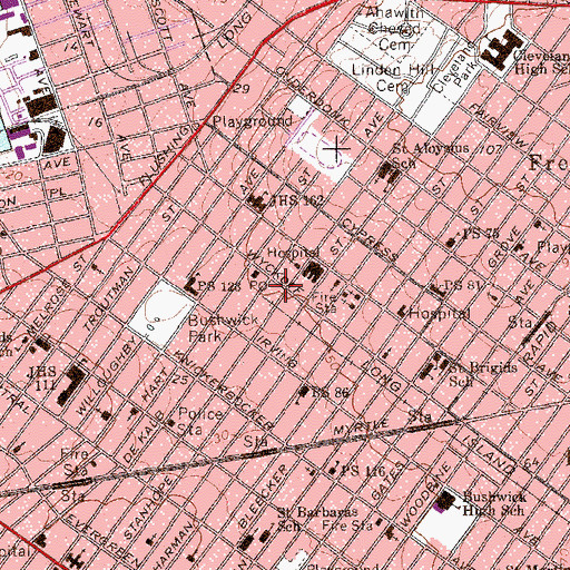 Topographic Map of Wagner Theater (historical), NY