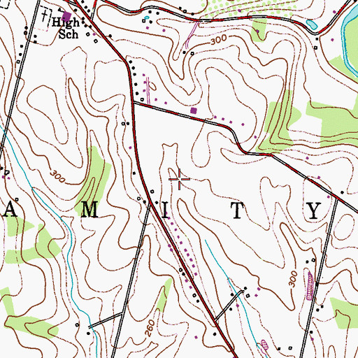 Topographic Map of Cider Mill Open Space, PA
