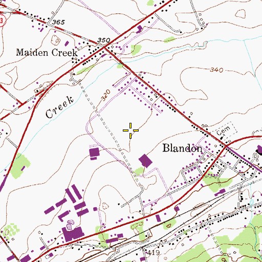 Topographic Map of Excelsior Industrial Park, PA