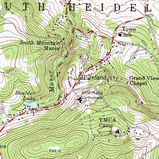 Topographic Map of Rose Kearney House-Women's Extended Care, PA